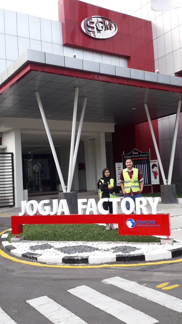 Dua Mahasiswa D3 Teknik Elekronika Melaksanakan Kerja Praktek di PT. Sarihusada Generasi Mahardika Plant Jogja (SGM)