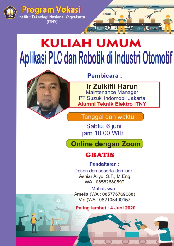 Fakultas Vokasi ITNY Hadirkan Pelaku Industri Melalui Kuliah Umum Daring