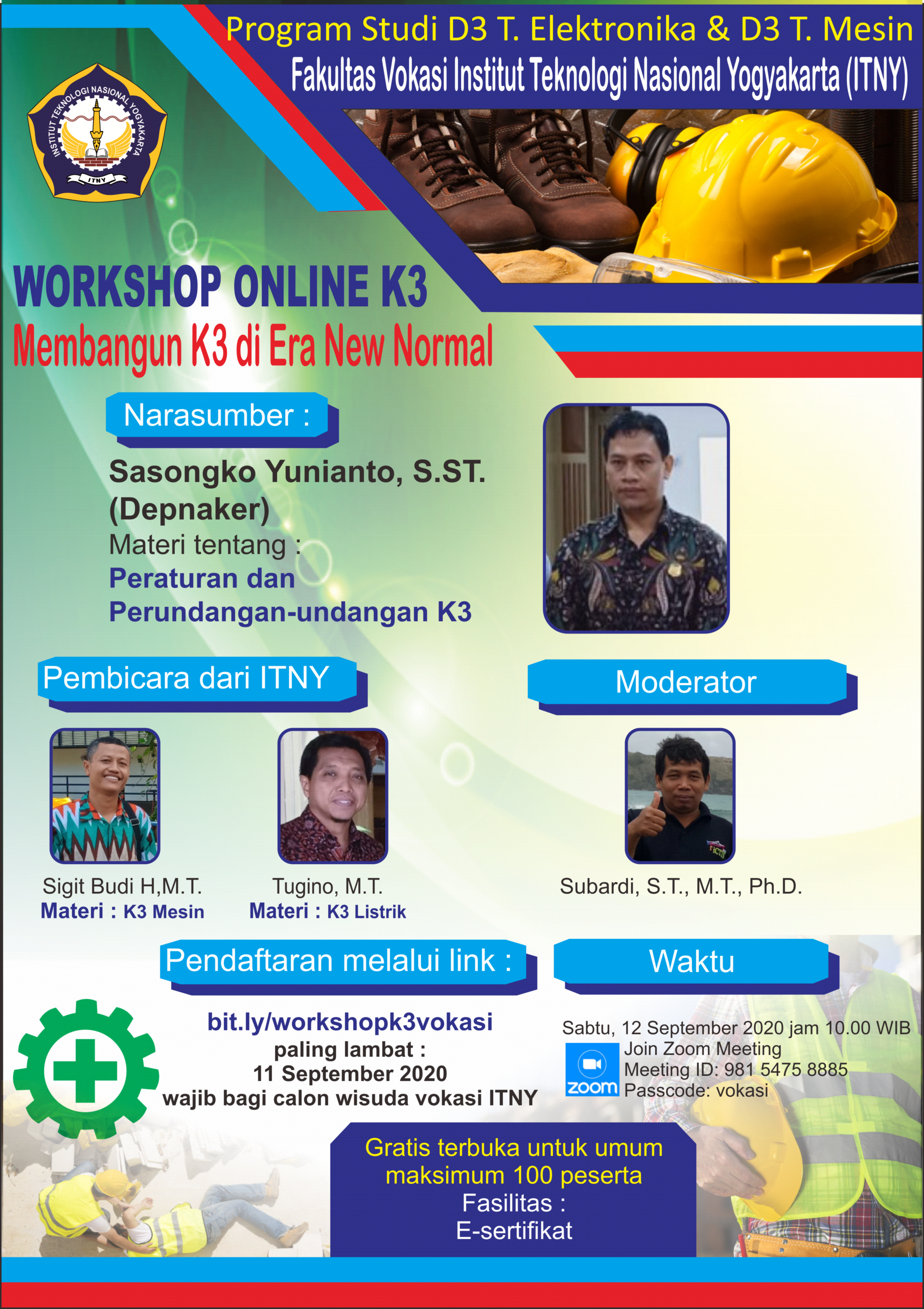 Workshop Online K3 : Membangun K3 di Era New Normal